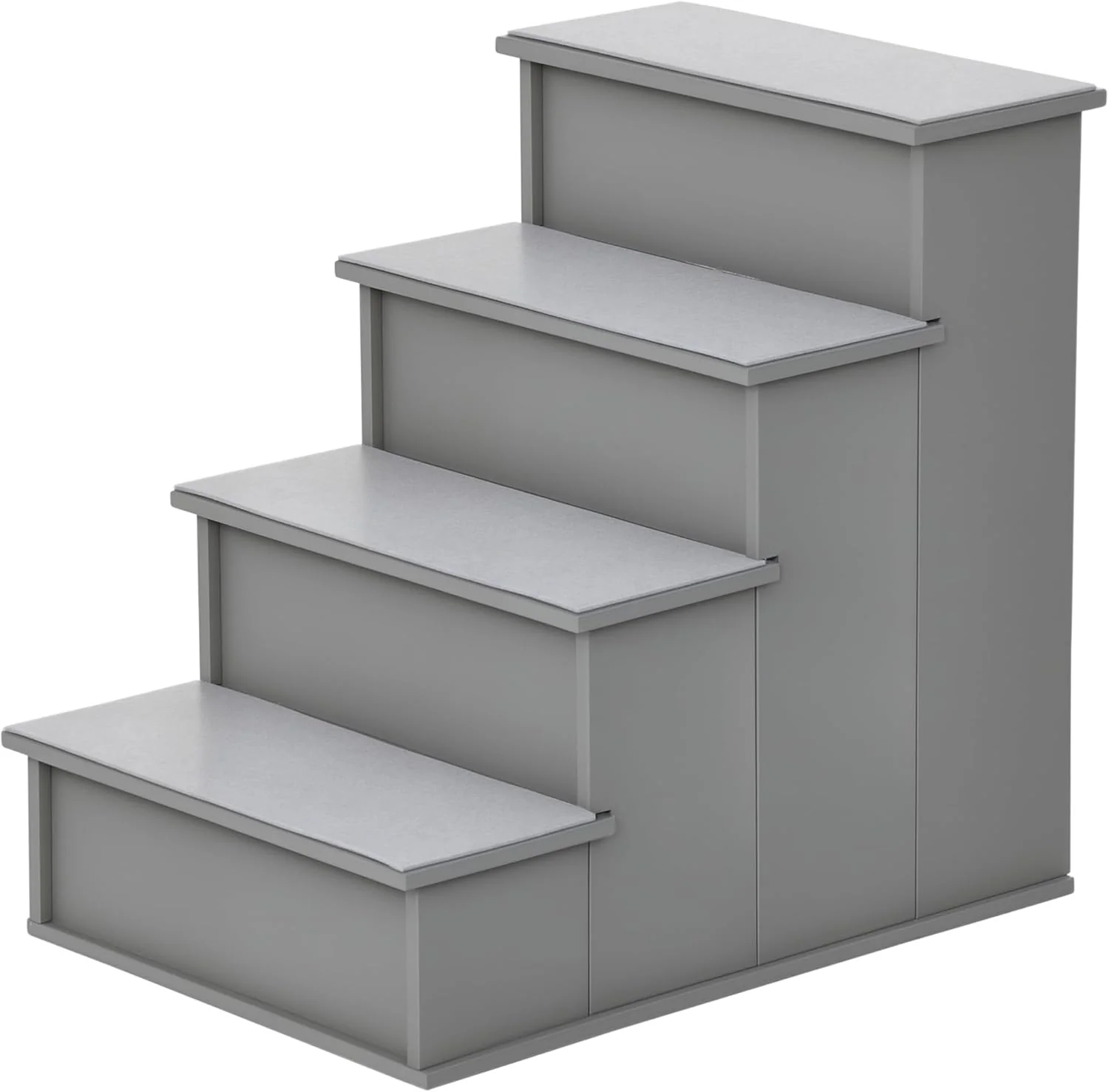 Excellent PawHut Pet Stairs Small Pet Steps with Cushioned Removable Covering for Dogs and Cats Up to 22 Lbs. Grey User-Friendly