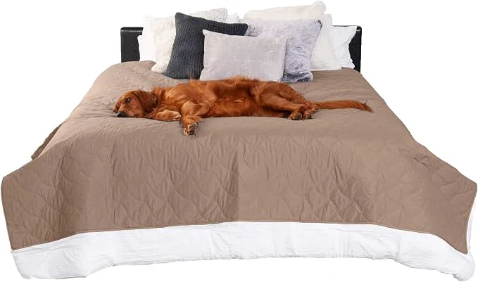 Fine Furhaven Waterproof Non-Slip Full Size Mattress Cover Protector Durable