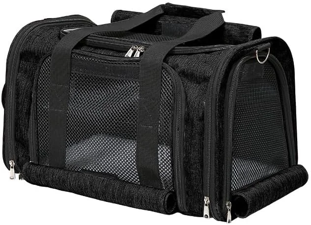 Innovative Pet Carrier Bag for Small Medium Cats Dogs Puppies up to 26 Lbs Steel Frame Dog Carrier pricacy-Oriented cat Carrier Collapsible pet Carrier for Easy Storage Black Large 20.9 X12.6 X12.6 About ThisOverview Pure