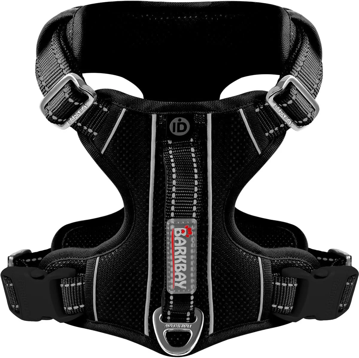 Fine Crafted BARKBAY Dog Harness No Pull with ID Tag Pocket – Heavy Duty Reflective Easy Control for Large Dogs Black S Top-Quality
