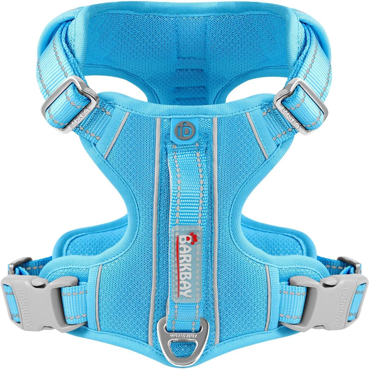 Versatile BARKBAY Dog Harness No Pull with ID Tag Pocket – Heavy Duty Reflective Easy Control for Large Dogs Blue S Outstanding