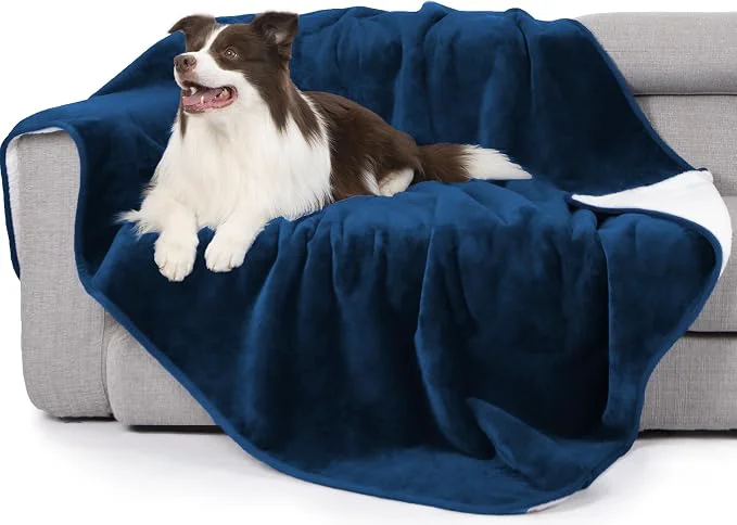 Green gogobunny Waterproof Bed Blanket Reversible Sherpa Fleece Throw Blanket First-Class