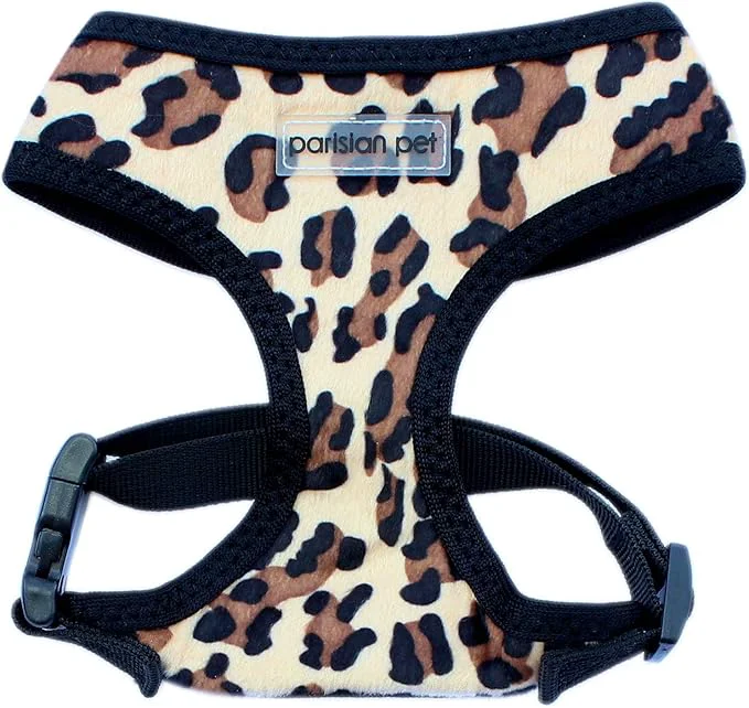 Breathable Parisian Pet dom Leopard Print Dog Harness – Adjustable Mesh Fabric Dog Vest – Medium Outdoor AdventuresAbout ThisOverview Top-Quality