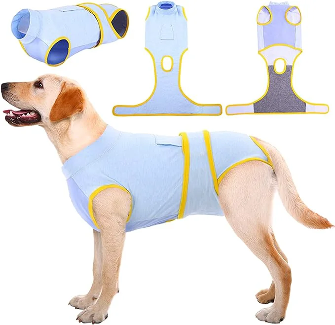 World-Class Kuoser Recovery Suit for Dogs Cats After Surgery Professional Pet Recovery Shirt Dog Abdominal Wounds Bandages Substitute E-Collar Cone Prevent Licking Dog Onesies Pet Surgery Recovery SuitAbout ThisOverview Official