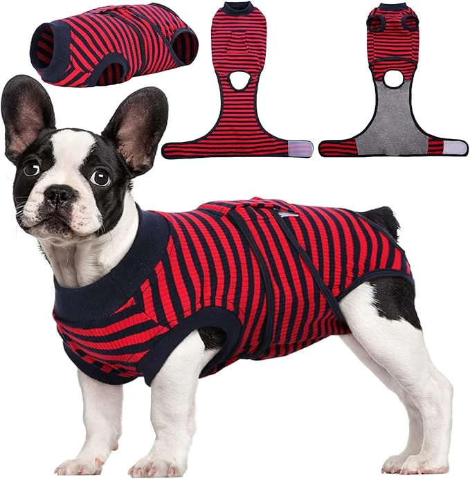 Fashionable Kuoser Recovery Suit for Dogs Cats After Surgery Professional Pet Recovery Shirt Dog Abdominal Wounds Bandages Substitute E-Collar Cone Prevent Licking Dog Onesies Pet Surgery Recovery SuitAbout ThisOverview Crafted