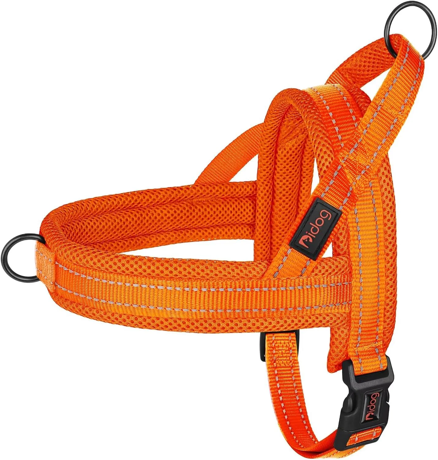 Verified Didog No Pull Dog Harness with Soft Mesh Padded Reflective Quick Fit Light Weight Dog Strap Vest Harness Easy for Walking Training L Chest 26-32 Orange Secure