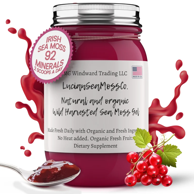 Practical Fresh Organic Cranberry Infused Sea Moss Gel
