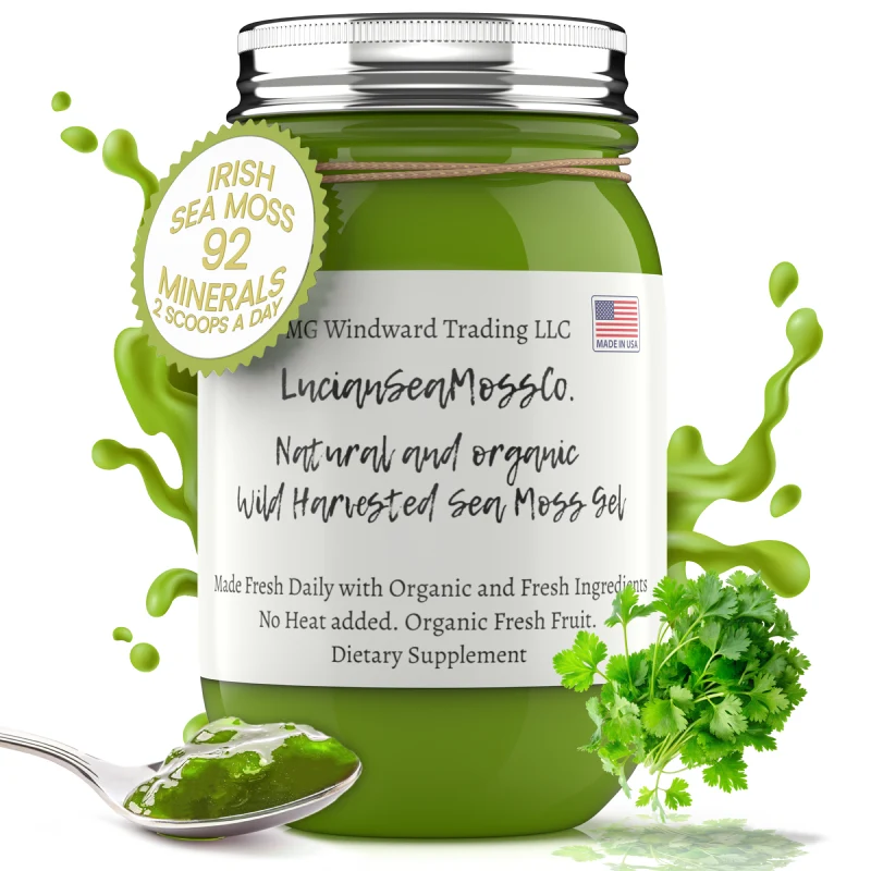 Unique Cilantro Infused Organic Sea Moss Gel Next-Generation