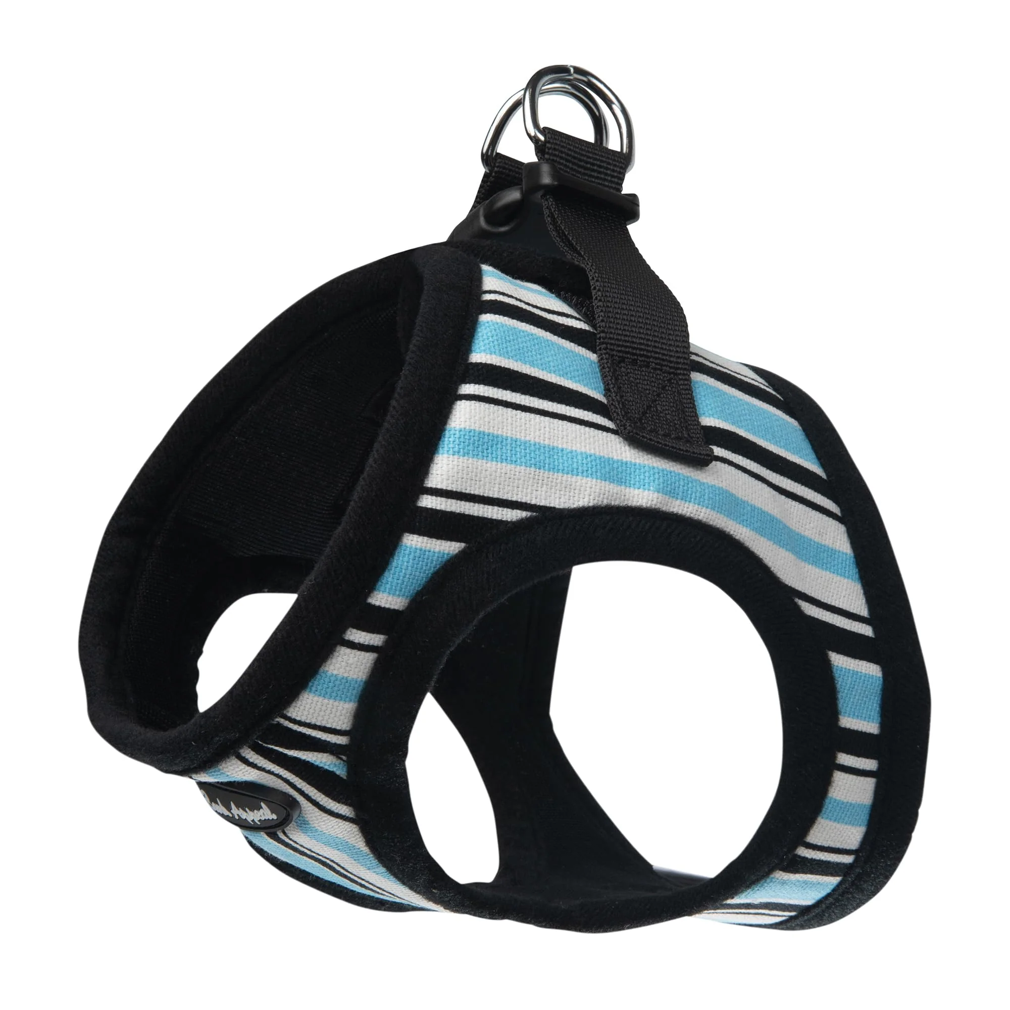Relaxed Bark Appeal Blue Stripe Step-In Harness Size M – Soft Vest Anti-Choke Adjustable Straps High-End