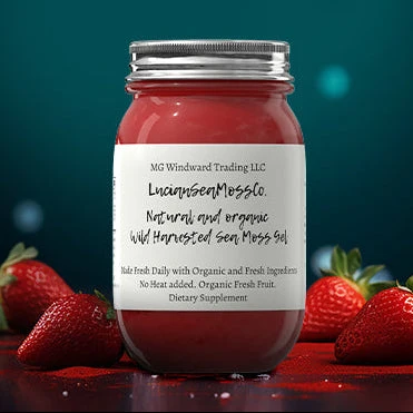 High-Quality Organic Fresh Fruit Infused Sea Moss Gel 33 Flavor Choices Secure