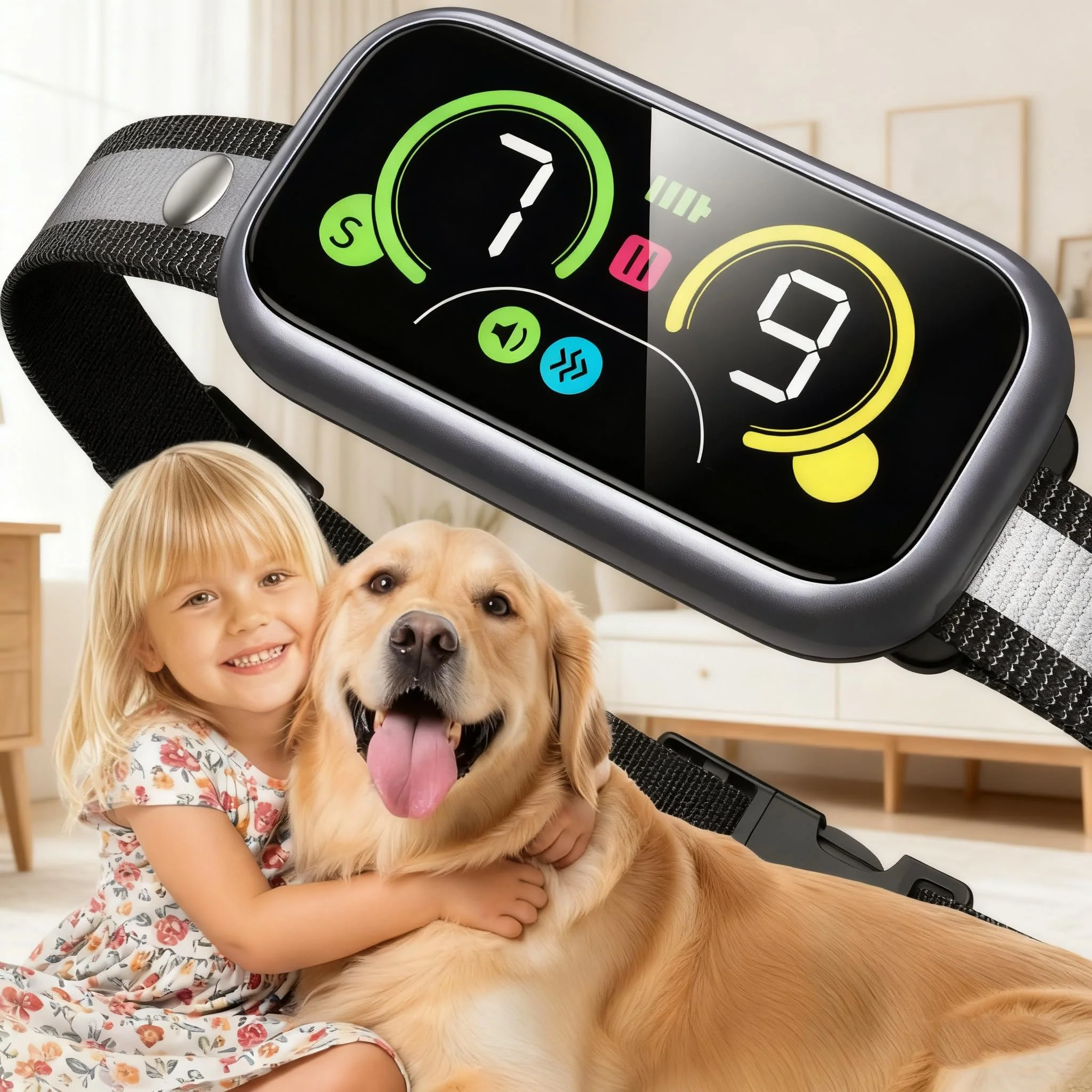 Pure Kollgux Dog Bark Collar Pro Smart Anti-Bark Collar with 4 Modes for All Dogs 5-150 lbs Powerful
