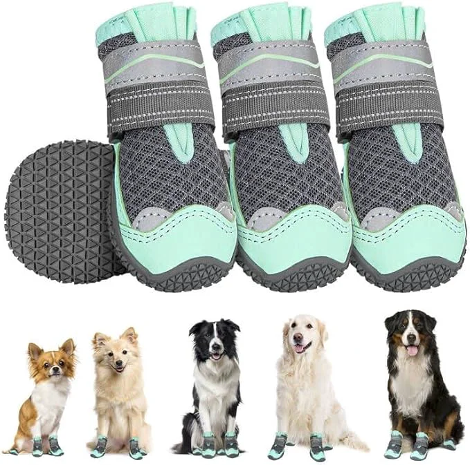 Trusted SlowTon Dog Shoes for Large Small Medium Dogs – Breathable Dog Boots for Summer Hot Pavement Paw Protector for Outdoor Walking Winter Snow Anti-Slip Rubber Dog Booties for Hard Floor GR 1 About ThisOverview Minimalist