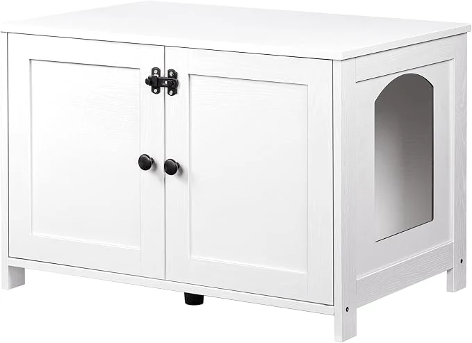 Trendy HOOBRO Litter Box Enclosure Cat Litter Box Furniture Trusted