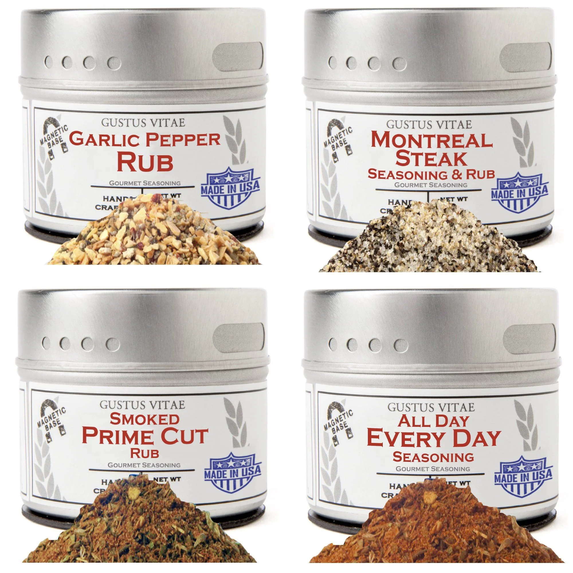 Organic Gourmet Seasonings Staples Collection 4 Packs Safe