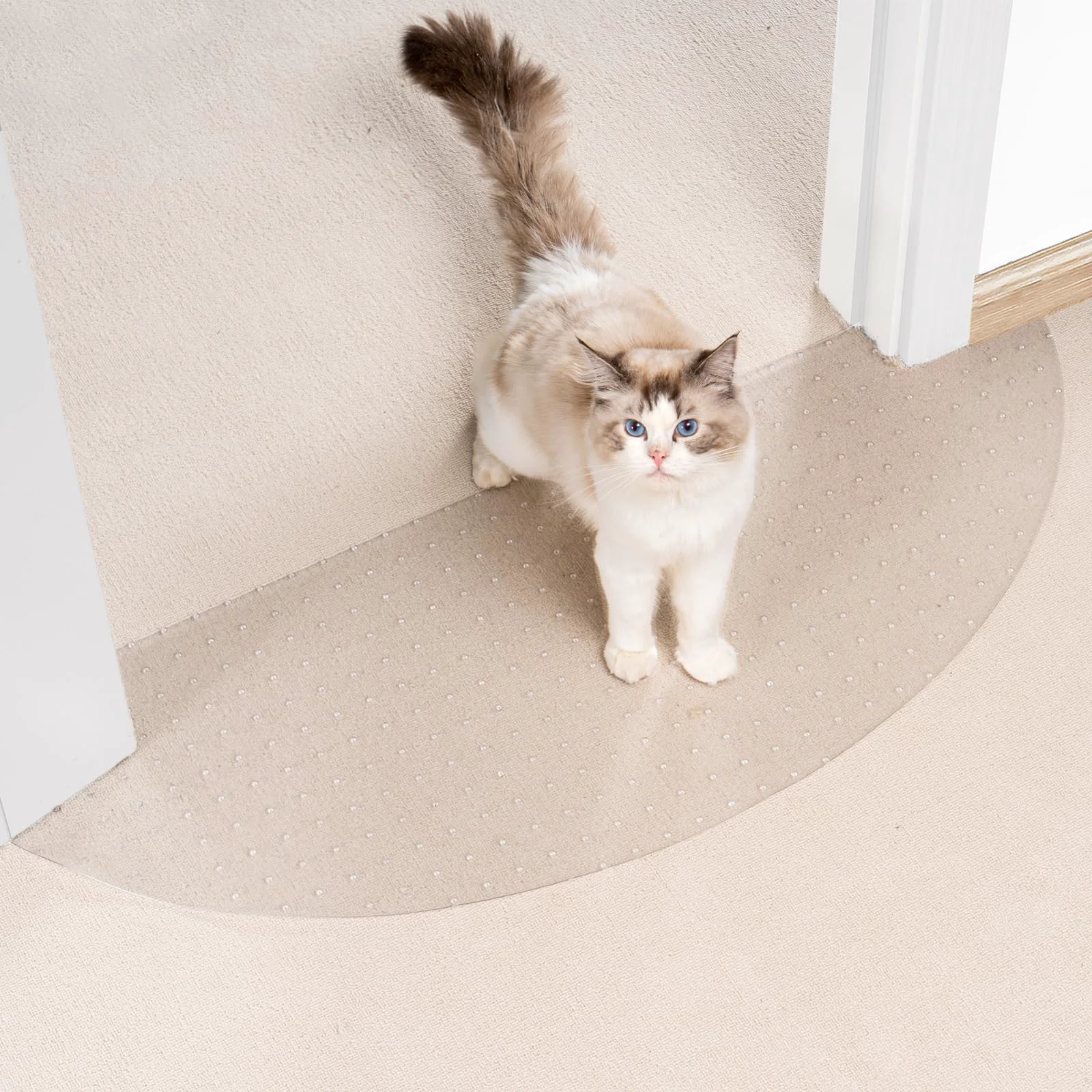 Advanced Uross Semi-Circular Carpet Protector for Pets – Doorway Scratch Guard Mat Outstanding