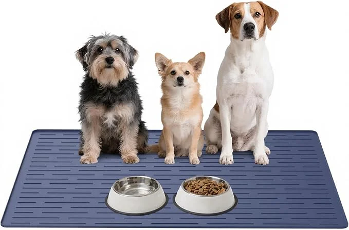 Eco-Friendly Large Dog Mats for Food and Water Premium Material