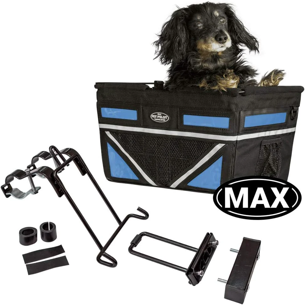 High-Grade TRAVELIN K9 Pet-Pilot MAX Dog Bicycle Basket Carrier 8 Color Options for Your Bike Blue Fine Crafted