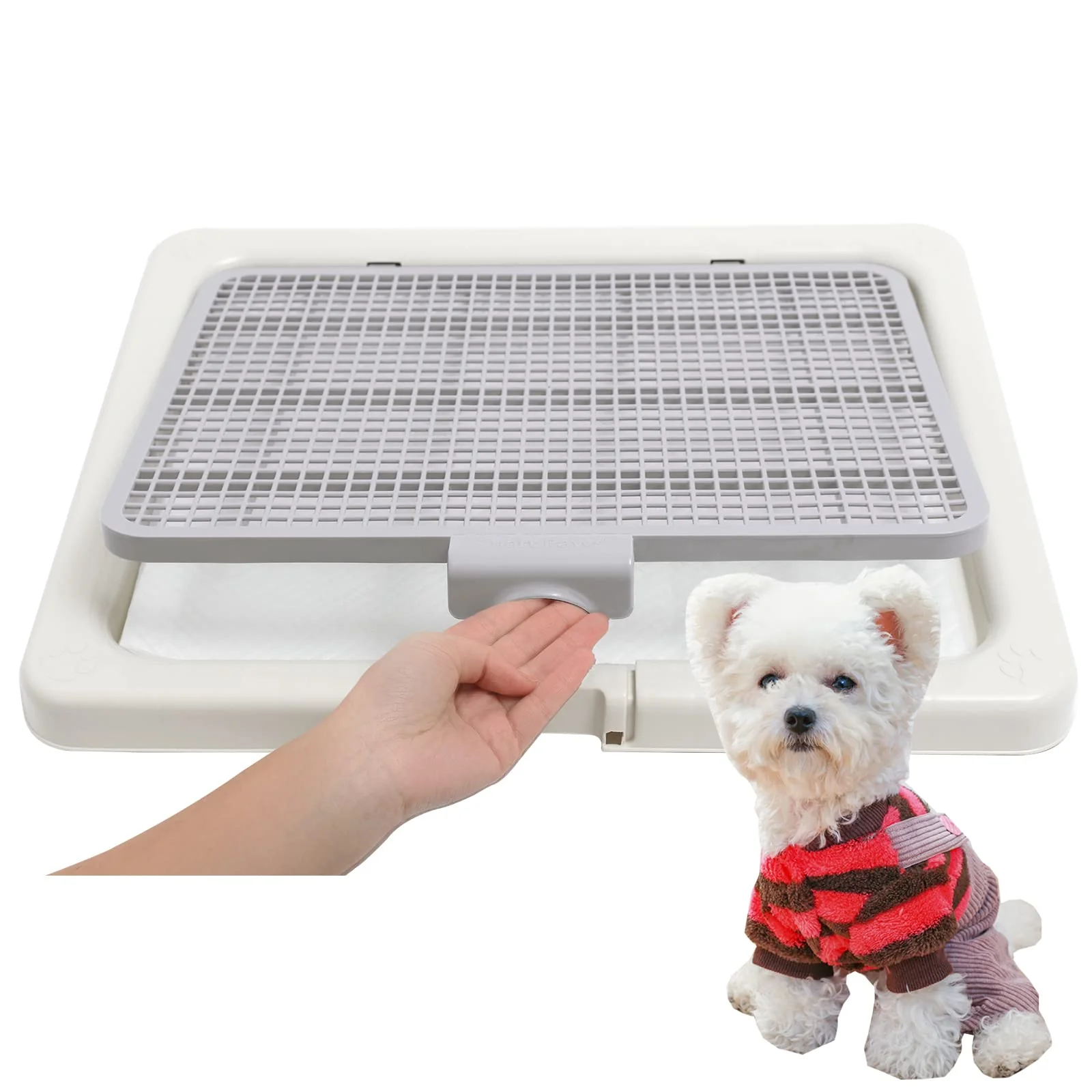 Comfortable Smart Paws Small Puppy Dog Toilet Tray – Poodle Yorkie Training Pad Holder 3 Sizes Reliable