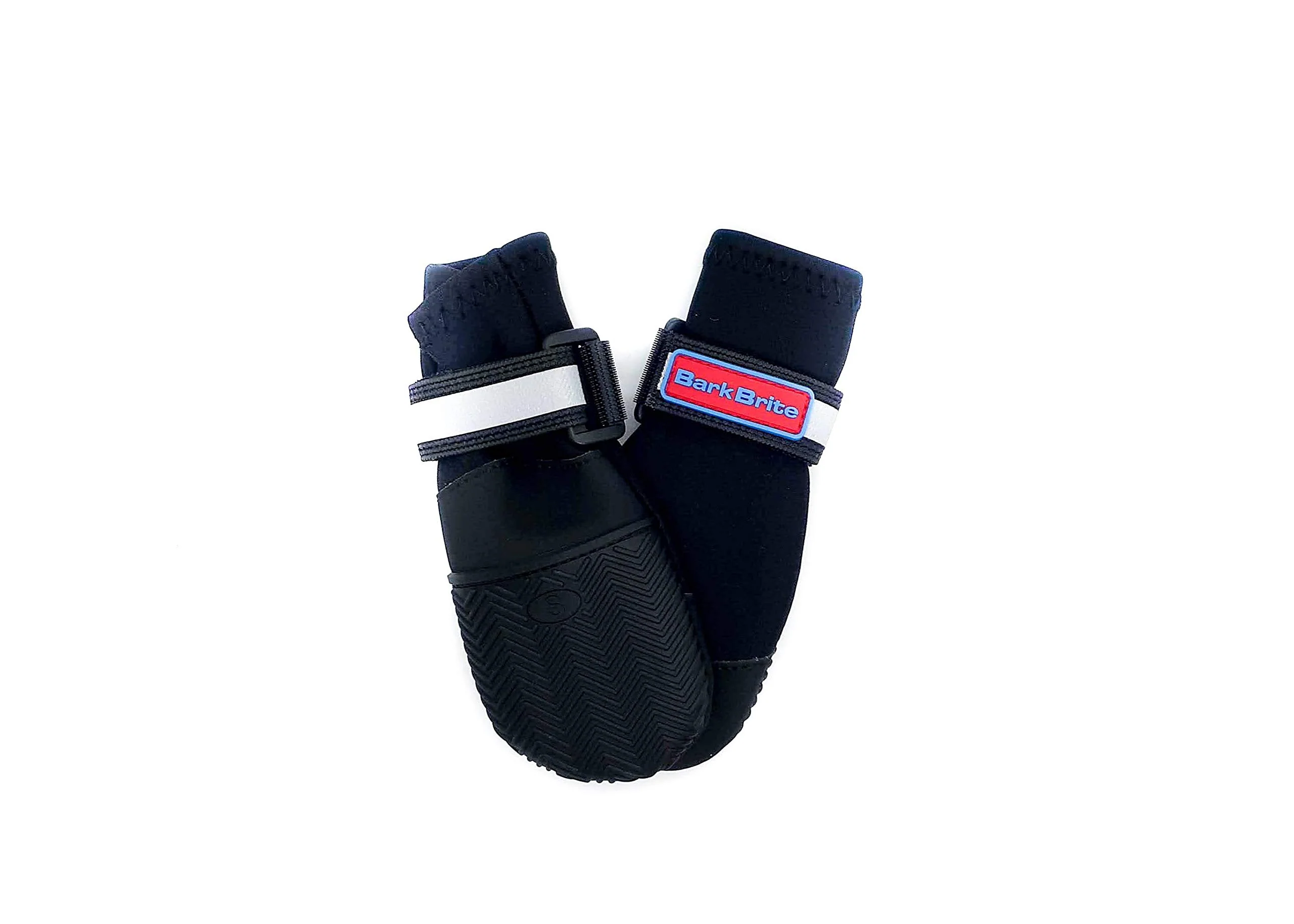 Detailed Bark Brite All Weather Neoprene Paw Protector Dog Boots – Reflective Straps 5 Sizes Black Small Minimalist