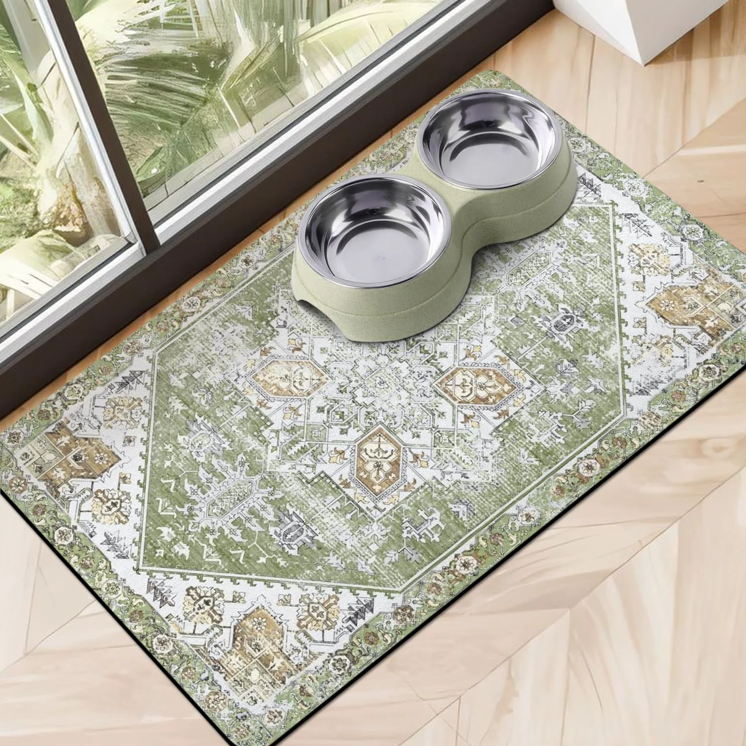 Genuine Cuslnox Dog Food Mats for Floors – Absorbent Quick-Dry Bowl Mat for Food Water Dispensers Pet Supplies Proven