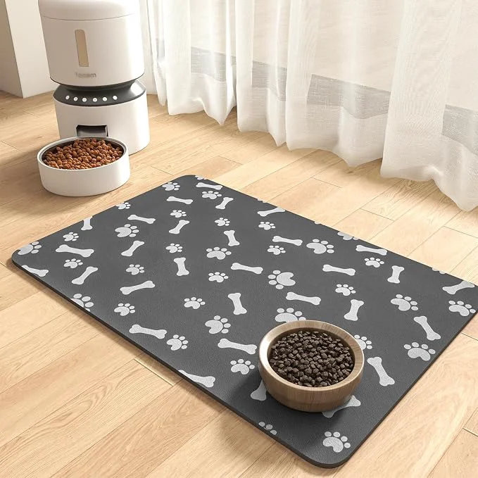 Original MontVoo Dog Food Mat-Pet Feeding Mat Safe