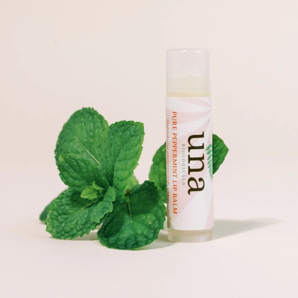 Natural Peppermint Organic Lip Balm Face Care Una Biologicals Skin Care Fine