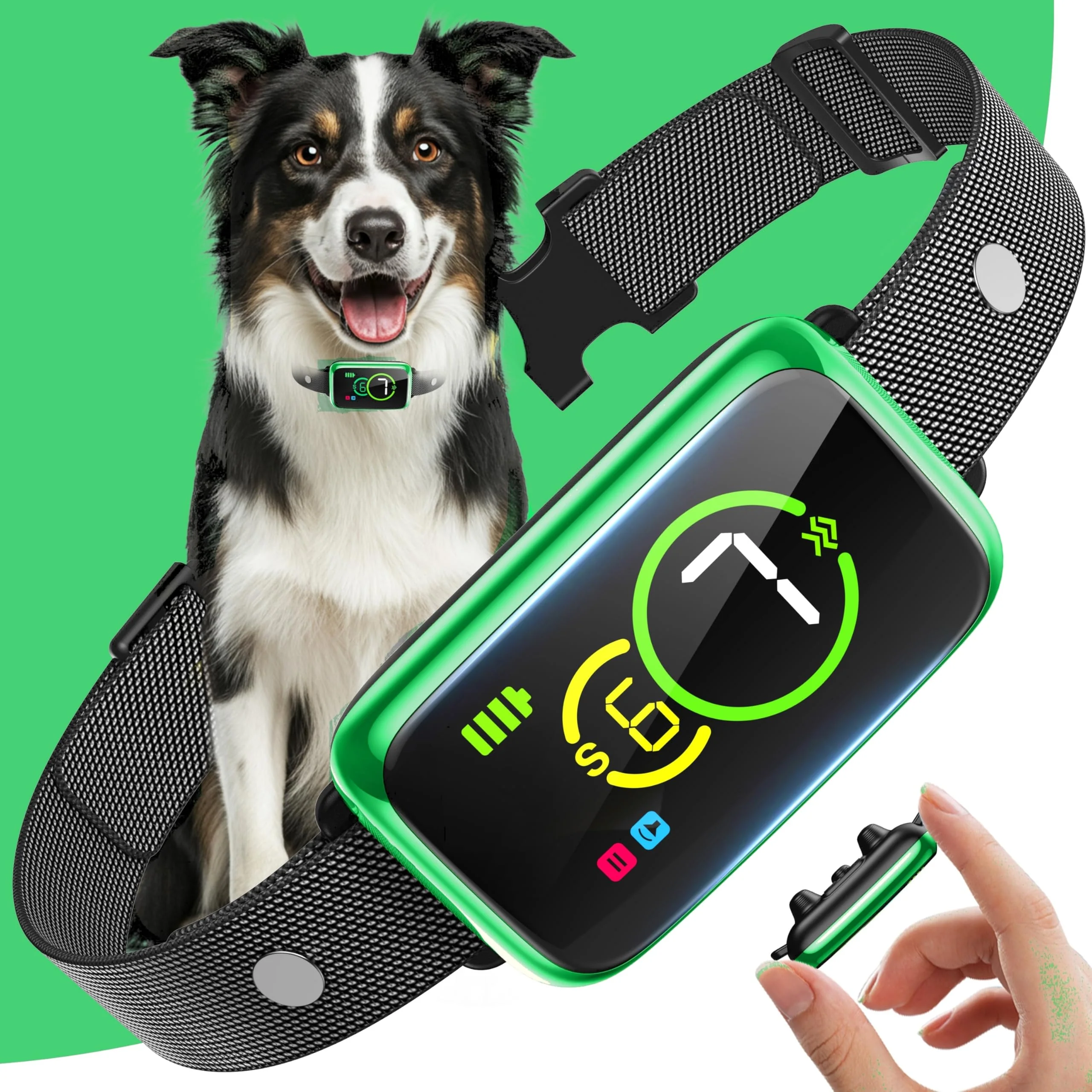 Advanced NQQHNN Smart Dog Bark Collar – Humane Beep Vibration Training 7 Levels IP67 Waterproof Safe