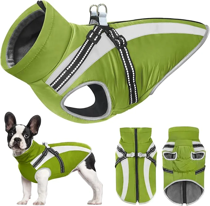 Enhanced Mosucoirl Warm Dog Coats Vest Waterproof Dogs Jacket Reflective Fleece Pet Winter Cold Weather Coat Dogs Clothes Cozy Snow Jackets Outfits for Small Medium Large Dogs PuppyAbout ThisOverview Long-Lasting