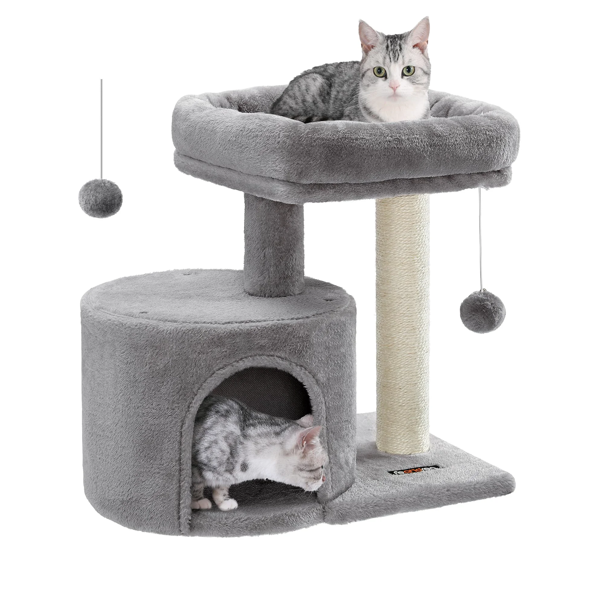 Advanced Feandrea Cat Tree Tower with Sisal Post for Small Spaces Kittens UPCT50W Casual