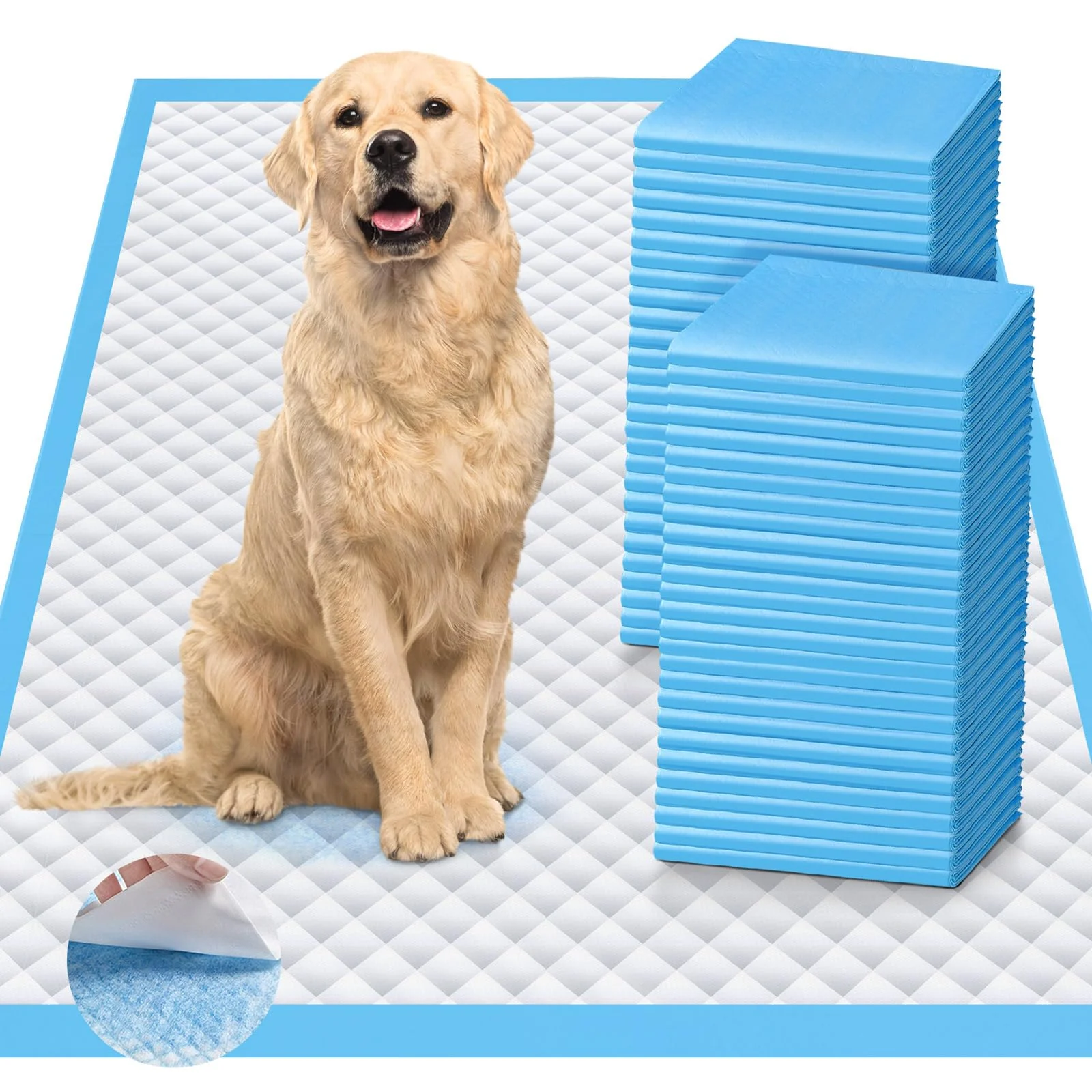 Reliable iweepet Upgraded 4XL 36×36 Dog Pee Pads Ultra Absorbent Leak-Proof Premium Material
