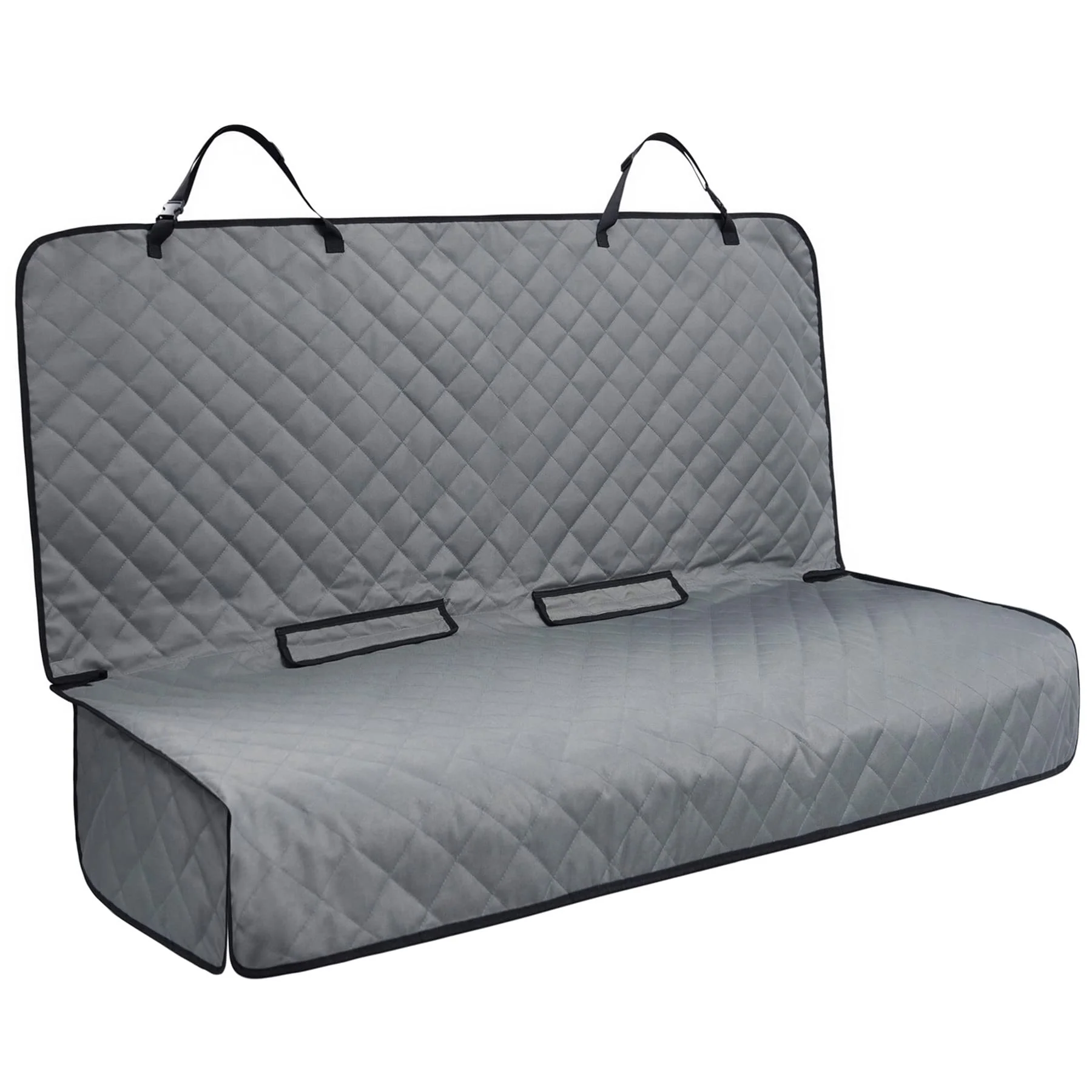 Easy-to-Use VIEWPETS Bench Car Seat Cover Protector – Waterproof Heavy-Duty Nonslip Grey Certified