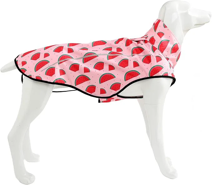 Responsible Mile High Life Dog Raincoat Adjustable Waterproof Reflective Rain Jacket for Small Medium Large Dogs Lightweight Breathable Pet Rain Coat with Leash Hole Pink Watermelon S Chest 22-25 About ThisOverview Powerful