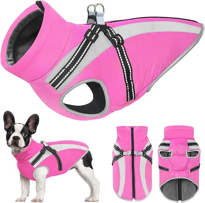 Fast Mosucoirl Warm Dog Coats Vest Waterproof Dogs Jacket Reflective Fleece Pet Winter Cold Weather Coat Dogs Clothes Cozy Snow Jackets Outfits for Small Medium Large Dogs PuppyAbout ThisOverview Optimized