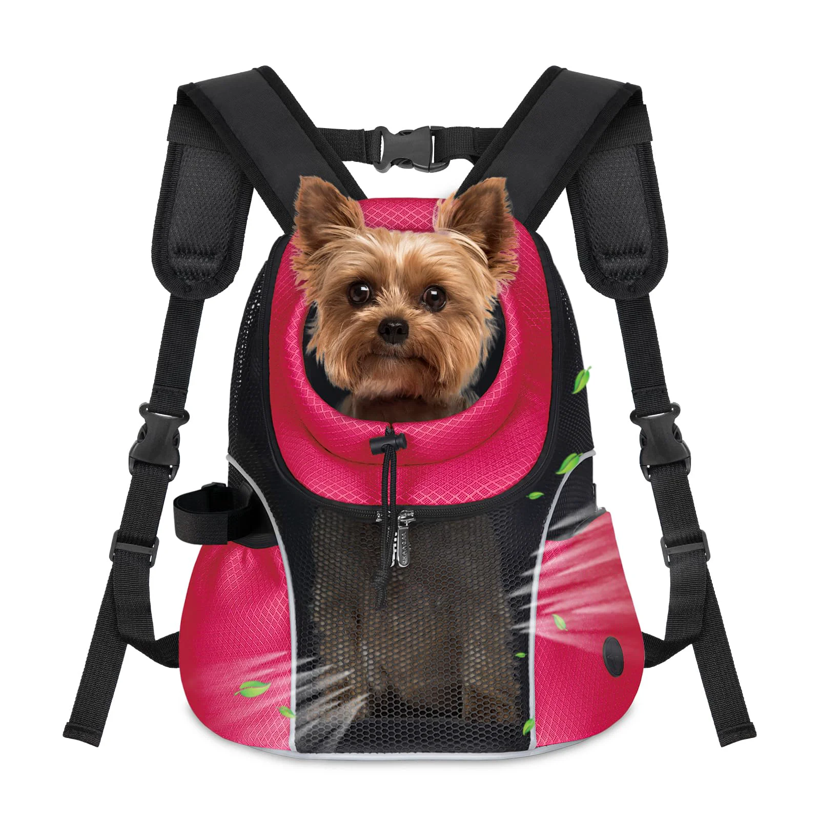 Fashionable WOYYHO Pet Dog Carrier Backpack Size S – Front Ventilated Mesh Pink for Small Dogs 2–4.5 lbs World-Class