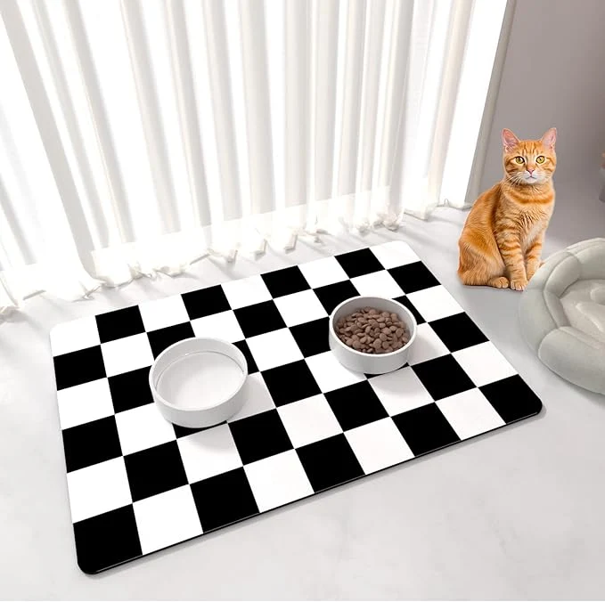Pure Cat Food Mat – 12 x 20 Cat Dog Mats Trusted