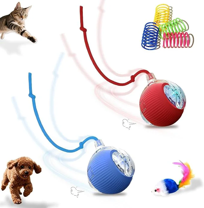 Classic 2-Pack Interactive Cat Toys Ball High-End
