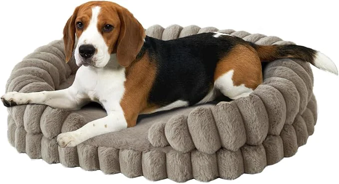 Authentic BALANCE Calming Dog Bed for Medium Sized Dogs 30 Inches Oval Washable Pet Bed Exclusive