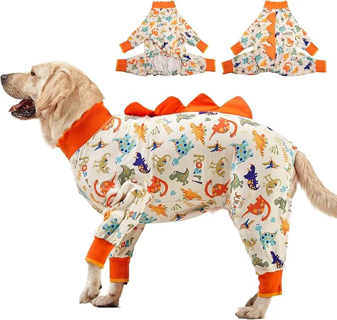 Advanced LovinPet Dog Pjs Large Breed Anti Licking Recovery Wear Lightweight Jurassic Knit UV for Medium Dogs MediumAbout ThisOverview Smooth