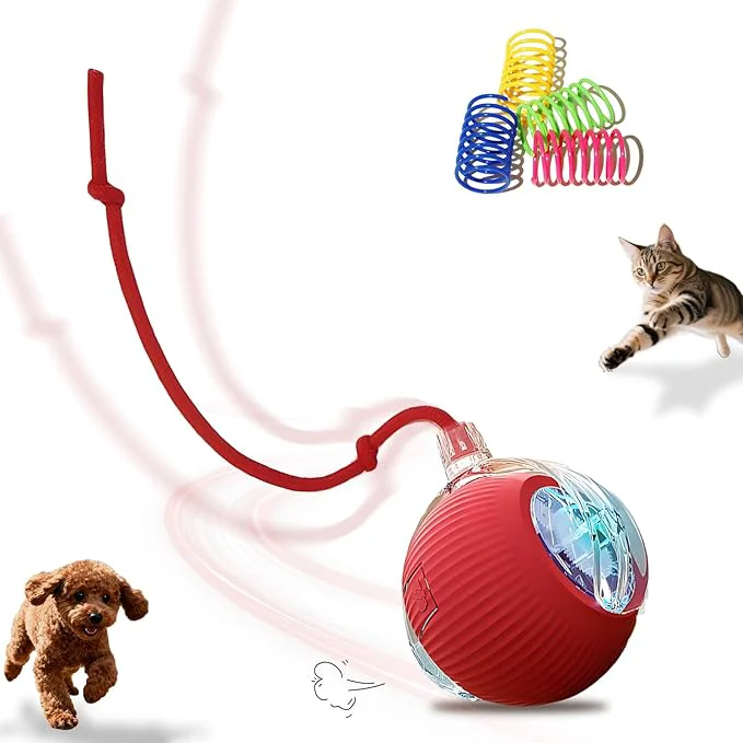 World-Class Interactive Cat Toys Ball for Indoor Cats＆Dogs Automatic Cat Toy 360° Durable
