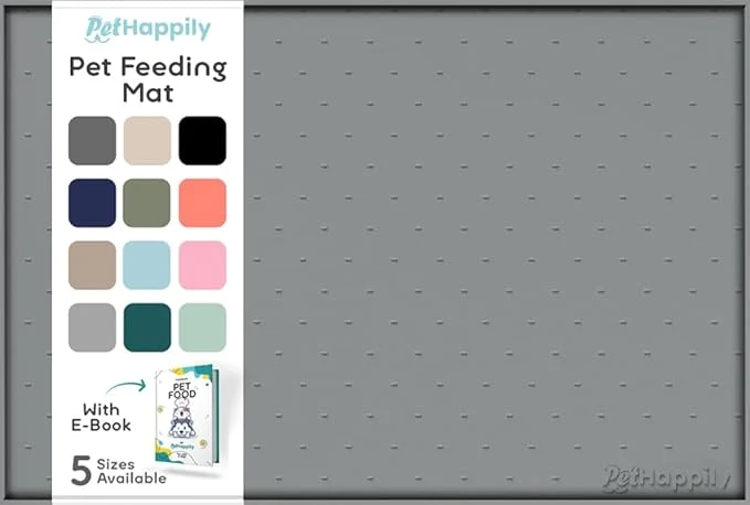 Expertly Made Dog Food Mat – Raised Edges Dogs Mat High-Grade