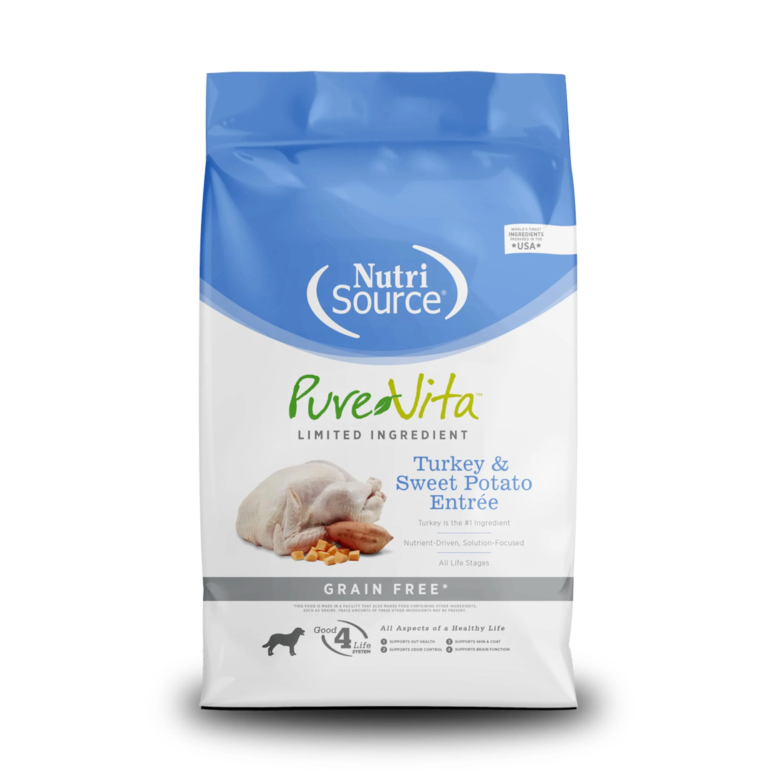 Excellent NutriSource Pure Vita Grain- Turkey Sweet Potato Dry Dog Food – 5 lb Selected