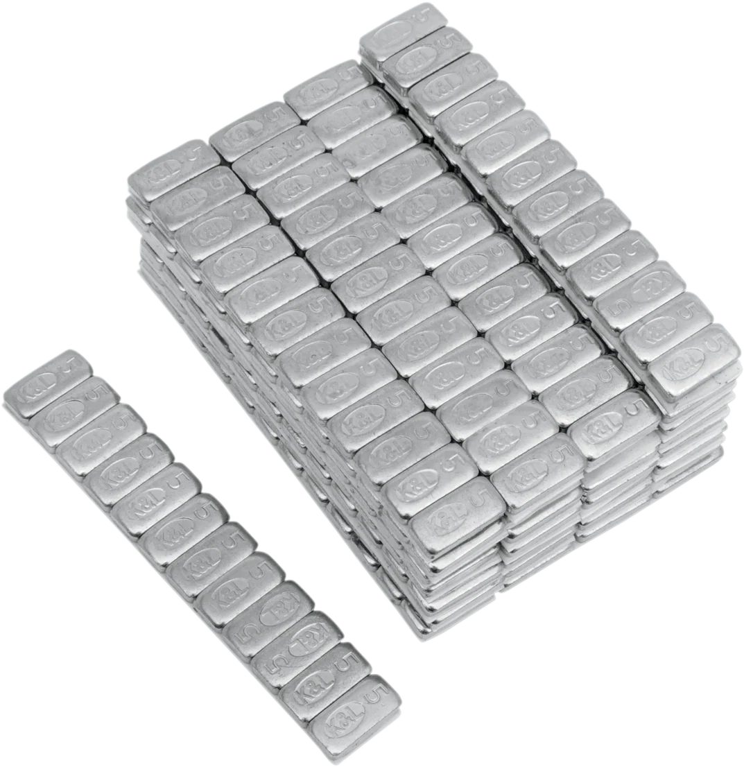 Eco-Friendly K L SUPPLY Wheel Weights – Rectangle – Adhesive Stick-On – Chrome – 360 Pack 32-8087 Certified