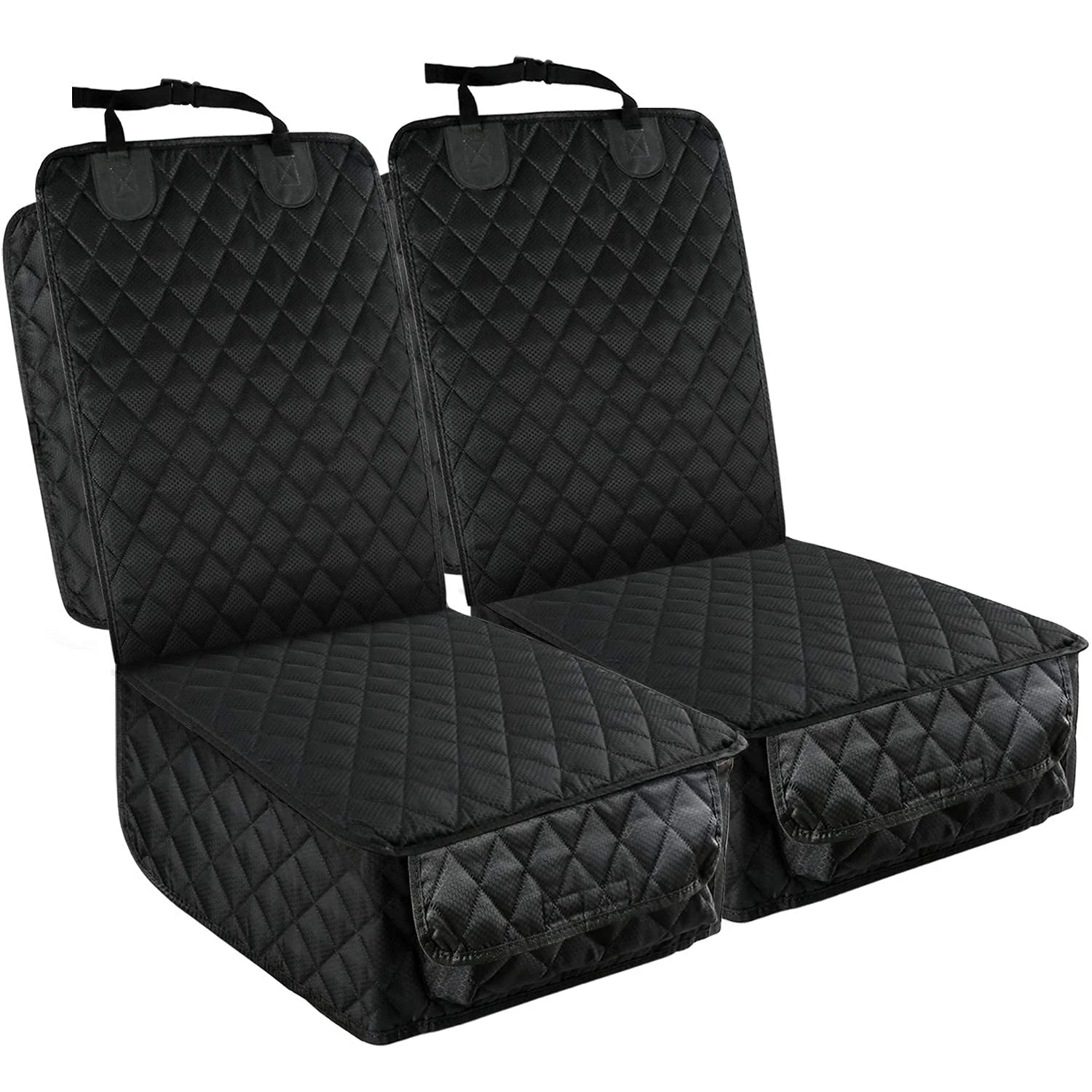 Genuine PETICON Front Seat Cover 2 Pack – Waterproof Dog Car Seat Cover with Side Flaps Detailed