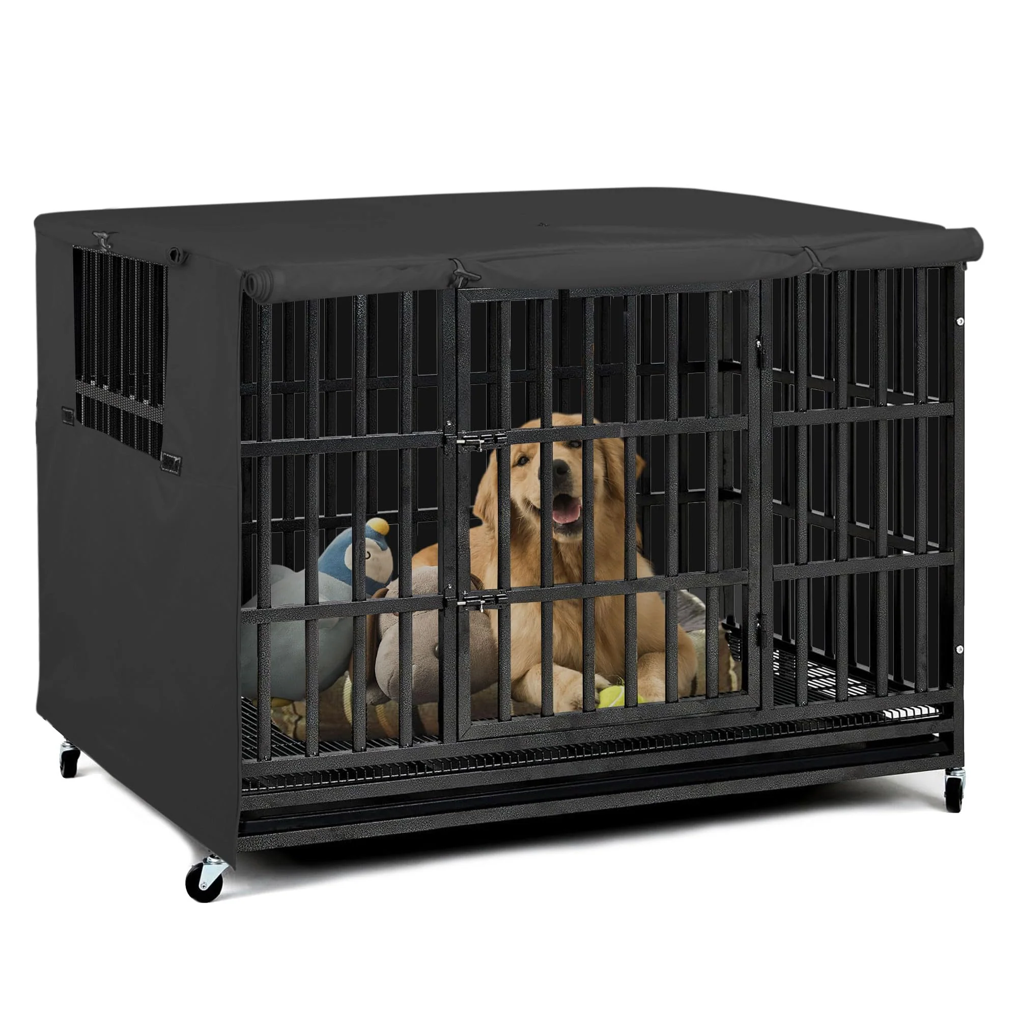 Trusted Explore Land Dog Crate Cover – Heavy Duty Sunshade for 38-inch Wire Crates Black Practical