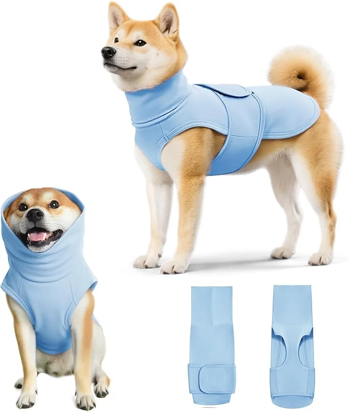 Proven Dog Anxiety Calming Vest Adjustable Turtleneck Thunder Shirt Jacket for Fireworks Separation Vet Visits Pet Hoodie for Large Medium DogsAbout ThisOverview Outstanding