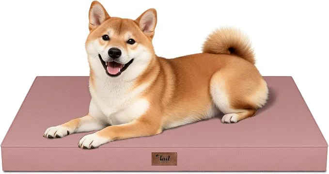 Certified Outdoor Dog Bed for Medium Dogs Waterproof Dog Crate Mat Orthopedic Egg Crate Easy-to-Use
