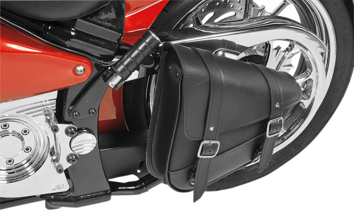 Premium WILLIE MAX LUGGAGE Blackjack Swingarm Bag – Triangulated – Black 59776-00 World-Class