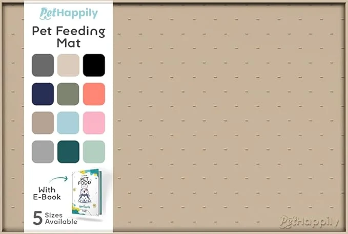 Elegant Dog Food Mat – Raised Edges Dogs Mat Practical