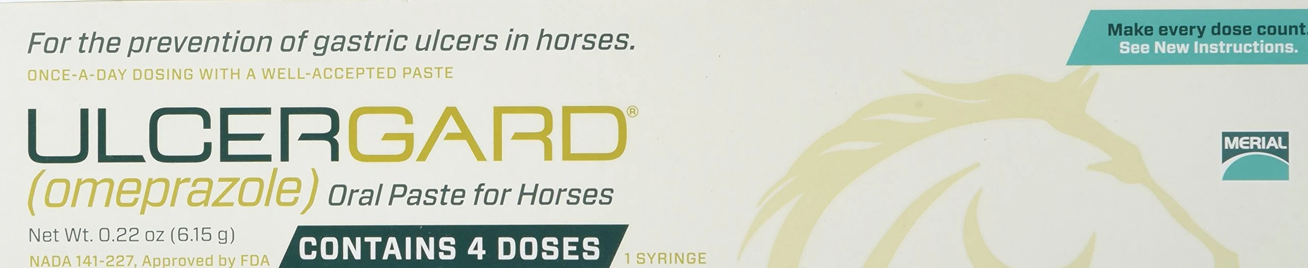Sophisticated Merial UlcerGard Omeprazole Paste Syringe 6.15 g – Prevents Equine Gastric Ulcers Sustainable