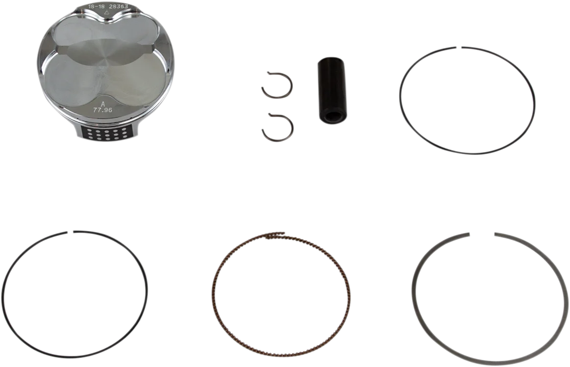 Premium Material VERTEX Piston Kit – 77.96 mm – Gas Gas Husqvarna KTM 24097A Reusable